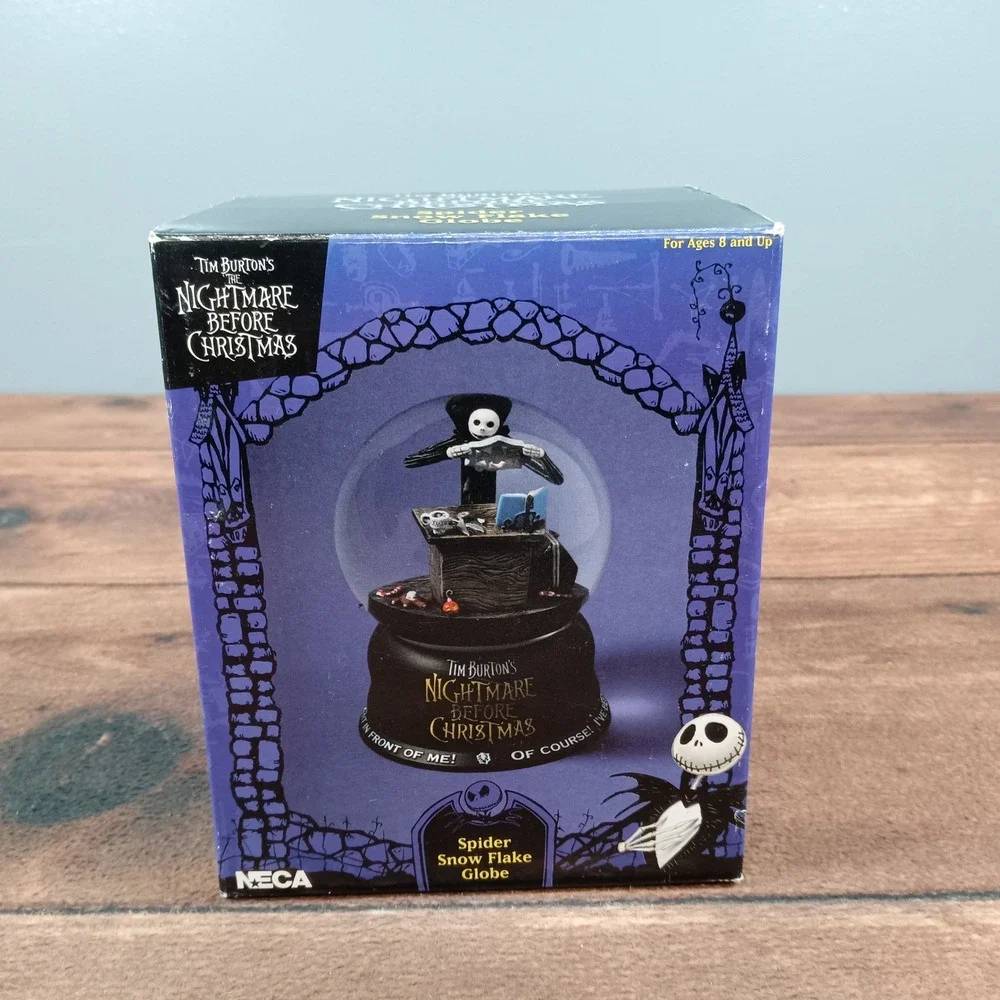 NECA Nightmare Before Christmas Spider Snow Flake Globe‎ Decoration New